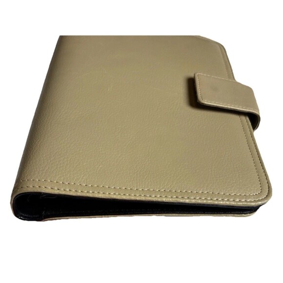 Franklin Covey Other - Franklin Covey 365 Beige Planner Organizer 7 Ring Binder Faux Leather Work